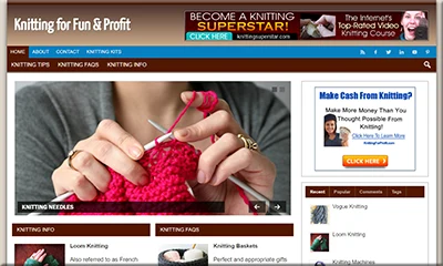 Ready Made Knitting Website with a Beautiful Design