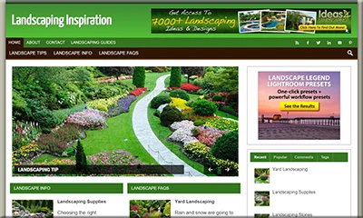 Premade Landscape Design Site with a Special Discount
