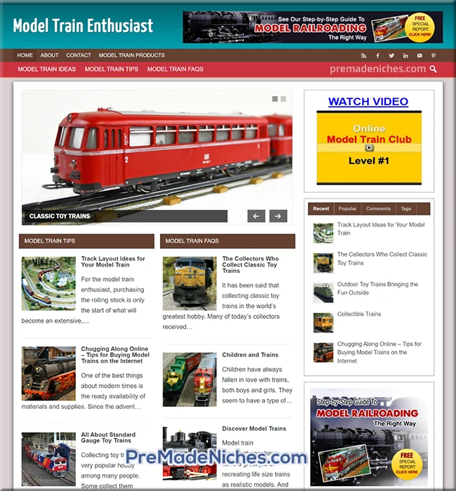 ready made model train blog