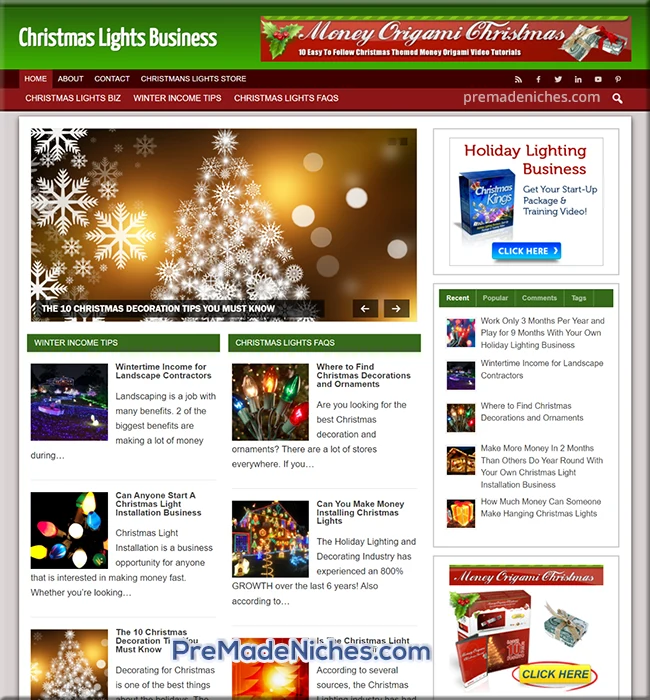 Christmas lights business blog
