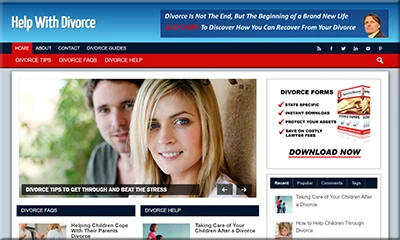 Premade Help With Divorce Blog with The Best Theme