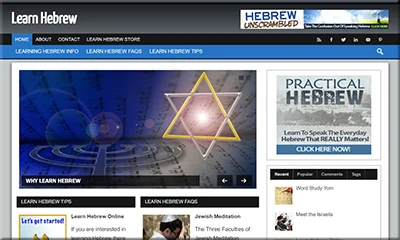 Pre Made Learn Hebrew Blog at an Affordable Price