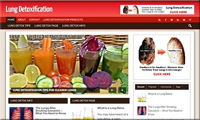 Premade Lung Detoxification Blog with Beautiful Theme