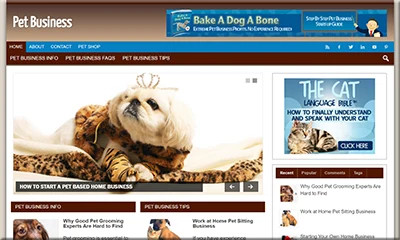 Pet Business Pre Made Blog with a Fantastic Design