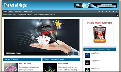 Magic Arts Affiliate Blog with a Fantastic Design