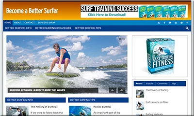 Better Surfer Ready Made Blog with a Special Theme