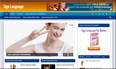 Ready Made Sign Language Site at an Affordable Price