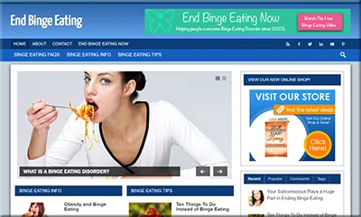 Binge Eating Turnkey Site with an Excellent Design