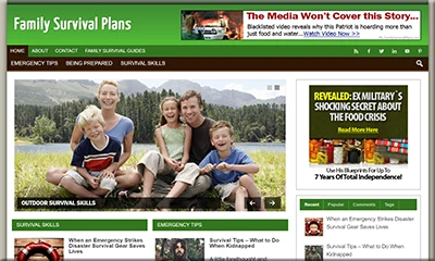 Pre Made Family Survival Website with PLR License