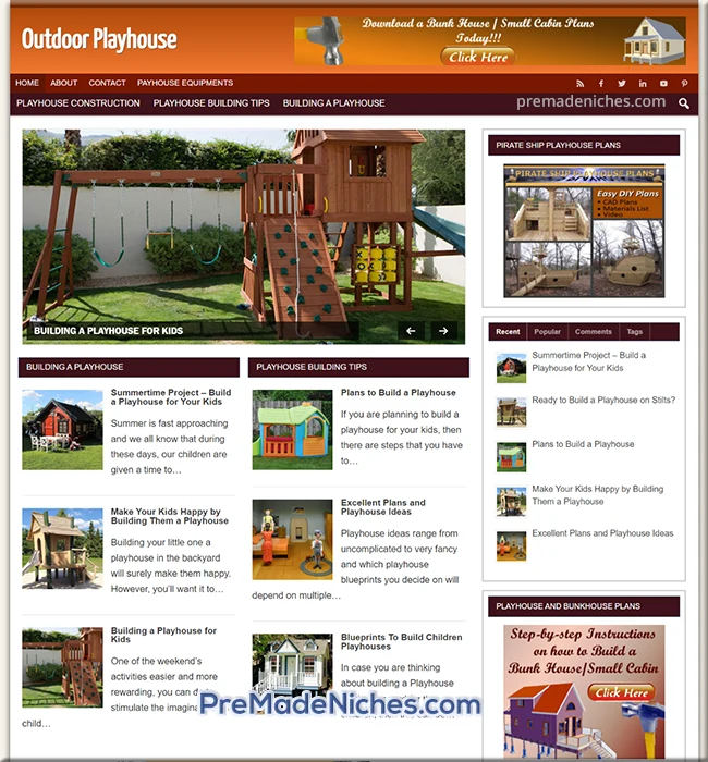 pre made build playhouse blog