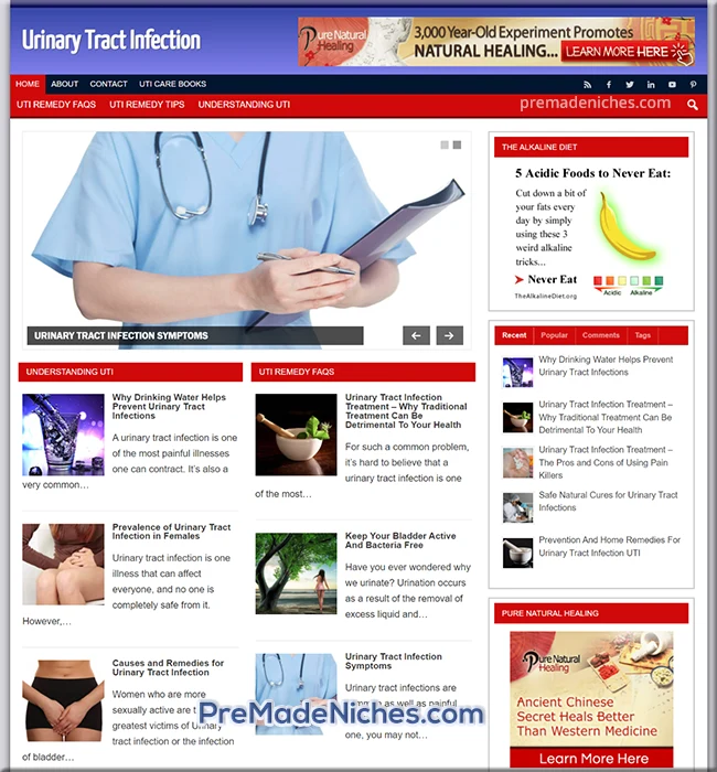 premade urinary tract infection blog
