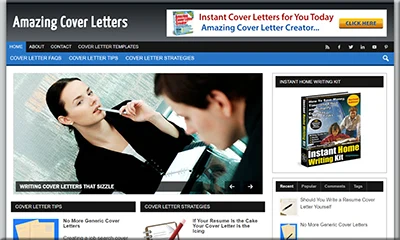 Ready Made Cover Letters Blog with an Epic Theme