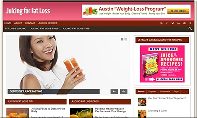 Ready Made Juice Fat Loss Blog with an Epic Design