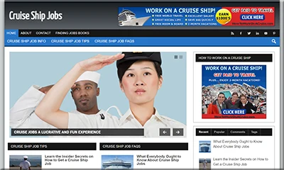 Cruise Ship Jobs Turnkey Site with the Best Content