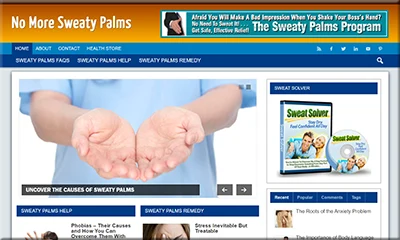 Ready Made Sweaty Palms Site with Special Discount