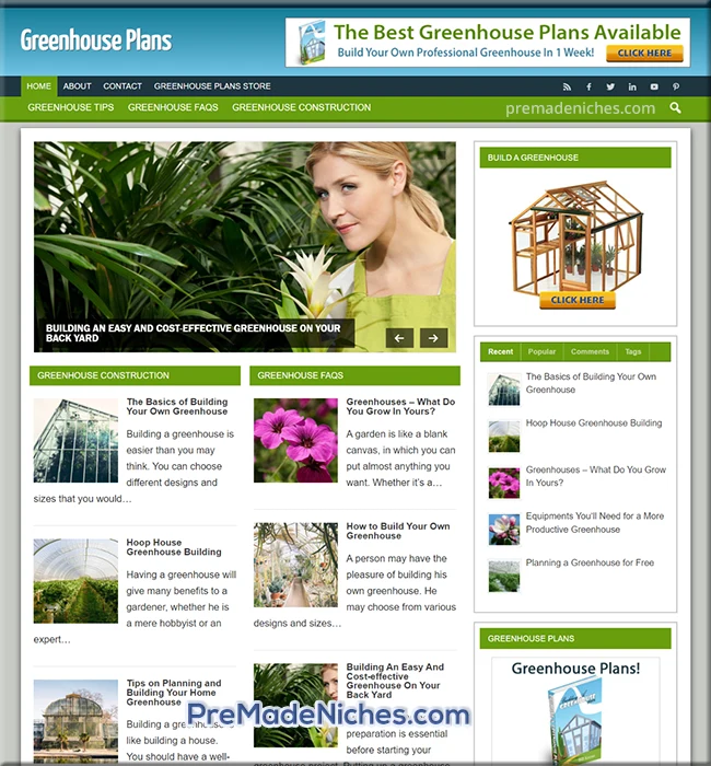 premade greenhouse plans blog