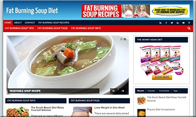 Done for You Soup Diet Site with a Vibrant Design