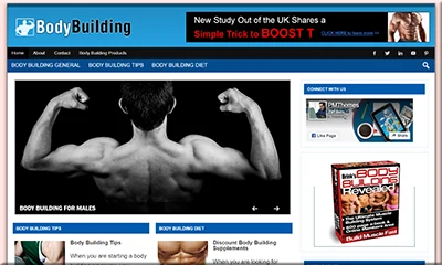 Pre Made Body Building Blog with a Stunning Design