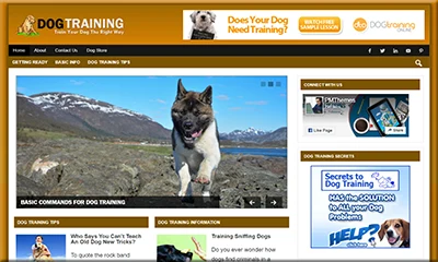 Dog Training Ready Made Blog with an Epic Design