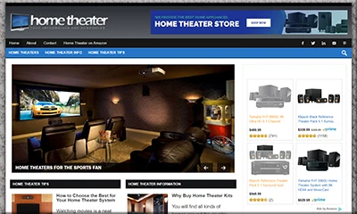 Pre Made Home Theater Blog for Instant Download