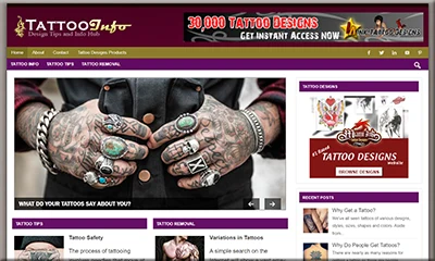 Ready-made Tattoo Niche Blog with the Best Theme