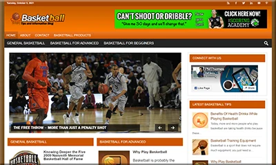 Ready Made Basketball Blog with a Luxurious Theme