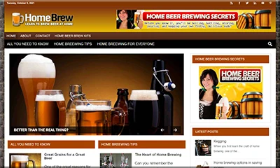 Ready-made Homebrewing Blog with the Best Design