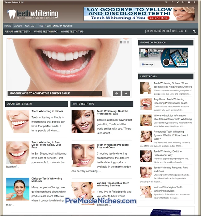 pre made teeth whitening blog