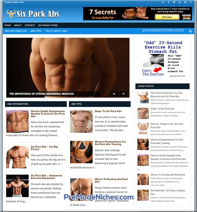 ready made six-pack abs blog