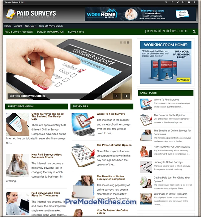 premade online paid surveys blog