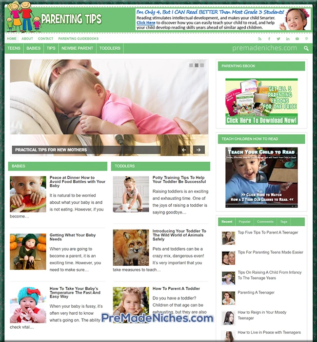 ready-made parenting website