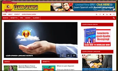Beautiful Learn Spanish Turnkey Website with Valuable Gift