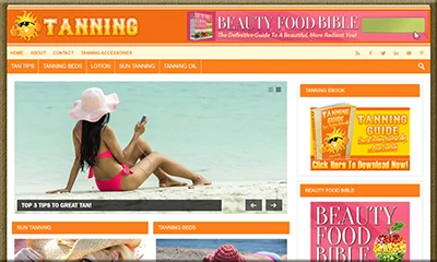 Ready Made Tanning Guide Blog with a Unique eBook