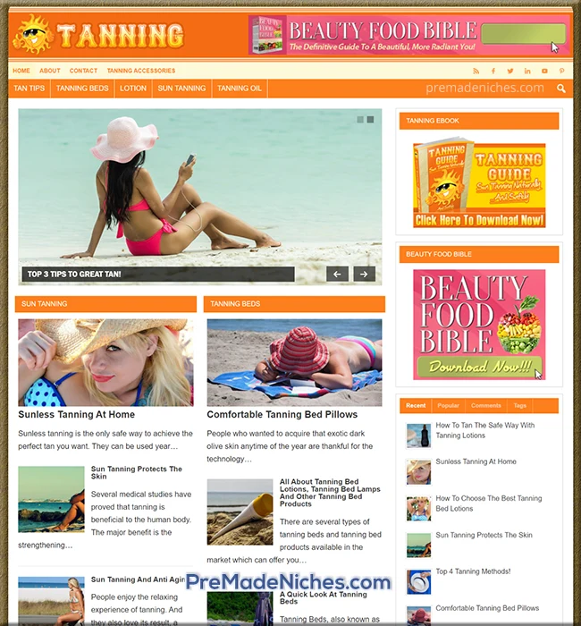 ready made tanning guide blog