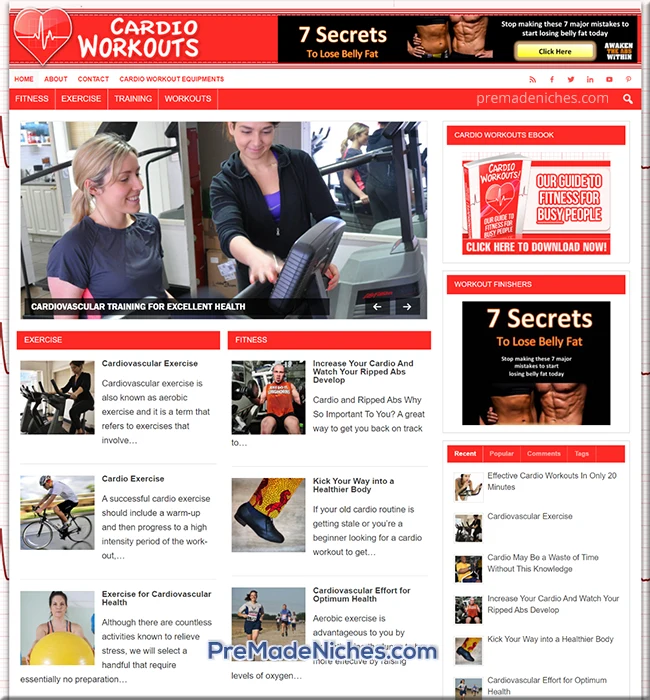pre made cardio workouts blog