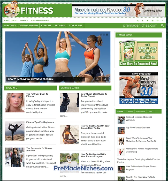 ready made fitness blog