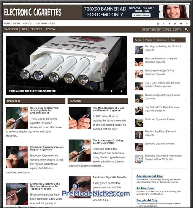 pre made electronic cigarette blog