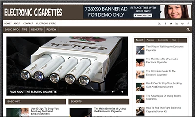 Pre Made Electronic Cigarette Blog for Easy Use