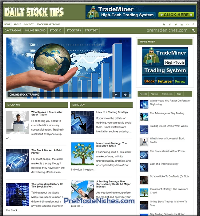 stock market ready made blog