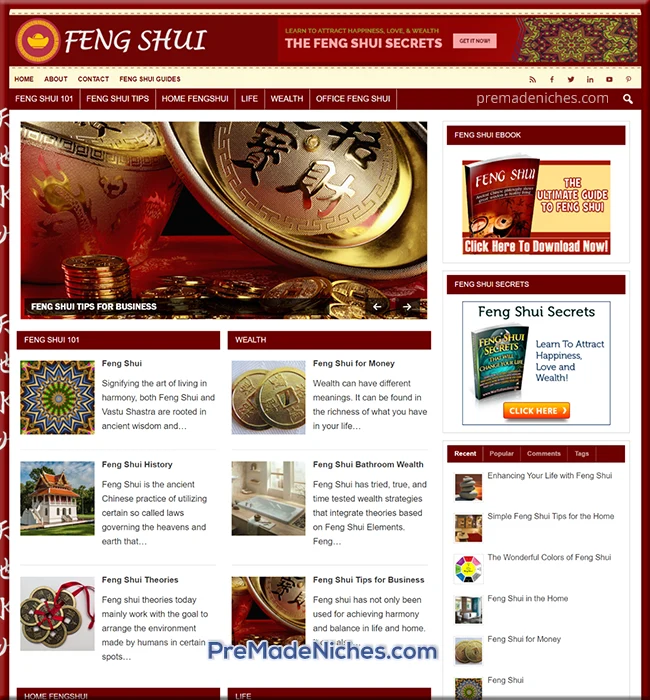feng shui ready made site