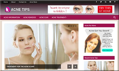 The Best Ready Made Acne Blog with Huge Discount