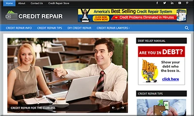 Pre Made Credit Repair Website for Easy Install