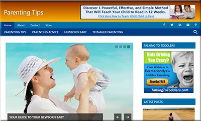 Parenting Affiliate Blog with a Beautiful Theme