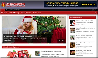 Christmas Gifts Pre Made Blog with the Best Content