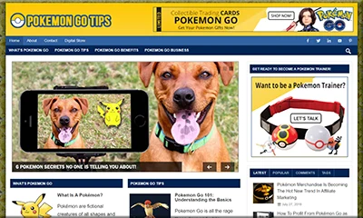 Ready Made Pokemon Go Blog with a Fantastic Theme