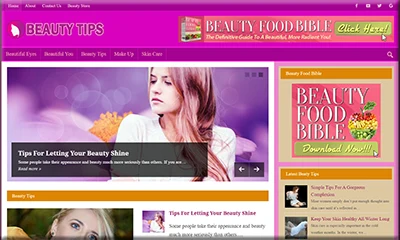 Done for You Beauty Tips Blog with Beautiful eBook