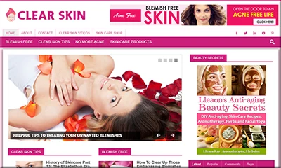 The Best Ready Made Clear Skin Blog with Great Content