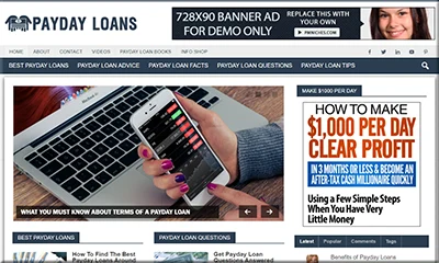 Payday Loans Pre Made Blog with the Best Design