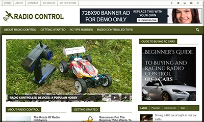 Radio Control Ready Made Site with Quality Content