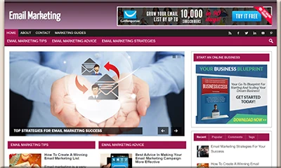 Email Marketing Pre Made Blog with a Powerful Theme